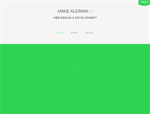 Tablet Screenshot of jamiekleiman.com